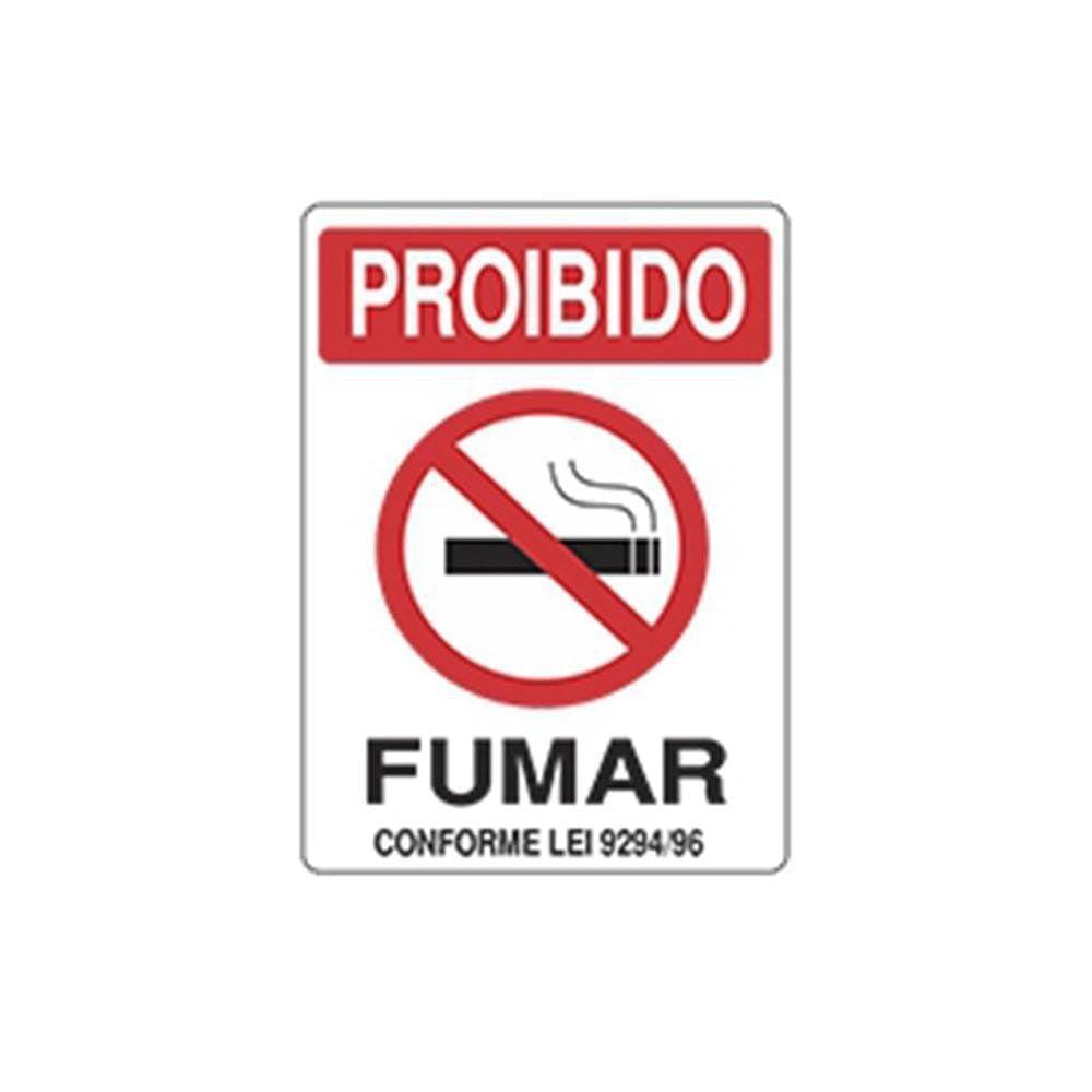 Placa Advertencia Proibido Fumar Unidade Acesso Placas Casas Bahia