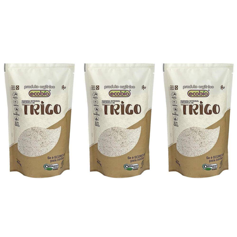 Kit 2 Farinha De Trigo Integral Organica Ecobio 400 G Casas Bahia