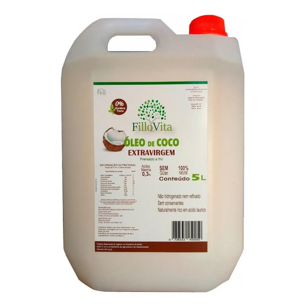 Oleo De Coco Extra Virgem Prensado A Frio 100percent Natural 200ml