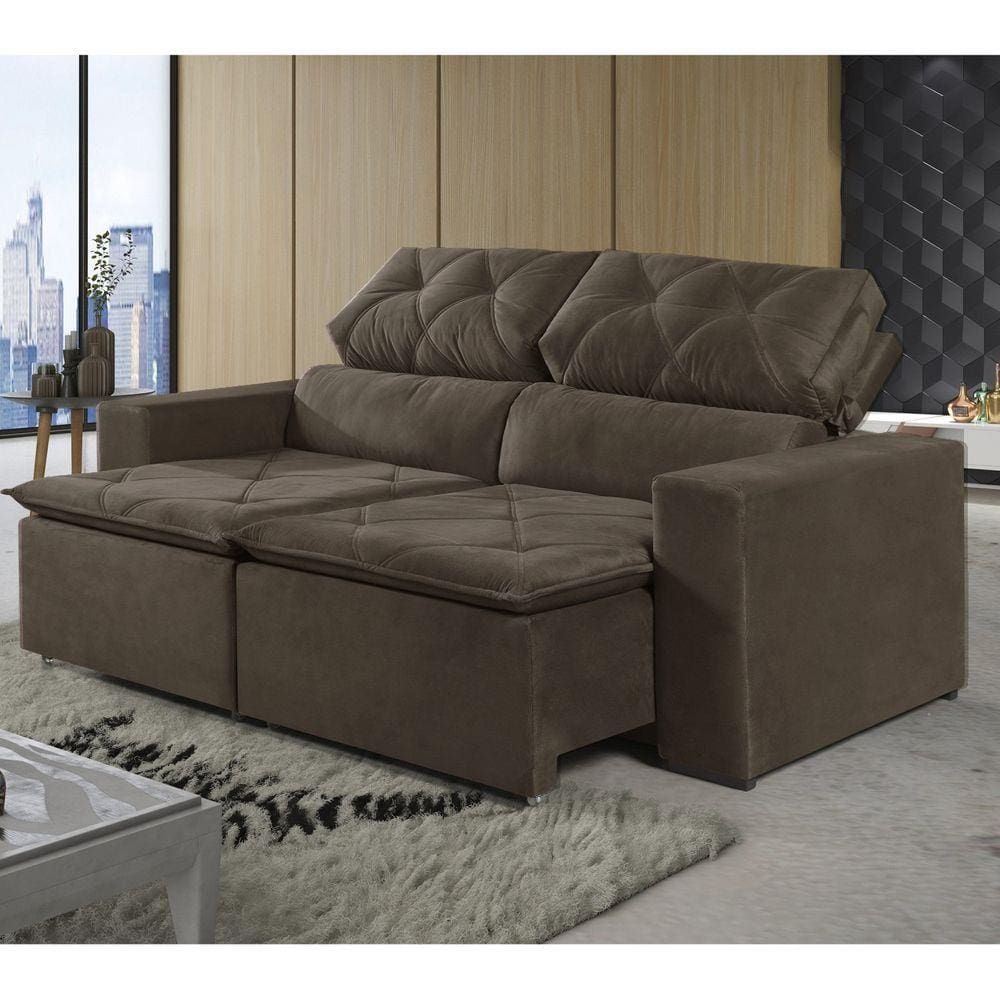 Sofa 2 Lugar Retratil E Reclinavel 180cm Oviedo Estofados Ferrari