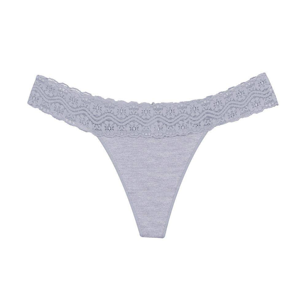 Calcinha De Renda 100 Algodao Fio Dental Sexy Lingerie Intima Delas