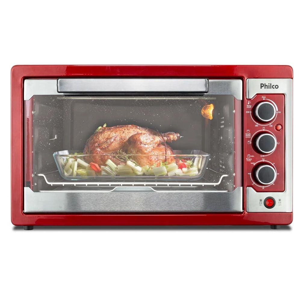 Forno Eletrico Da Philco Vermelho Litros Black Friday Vale Pix