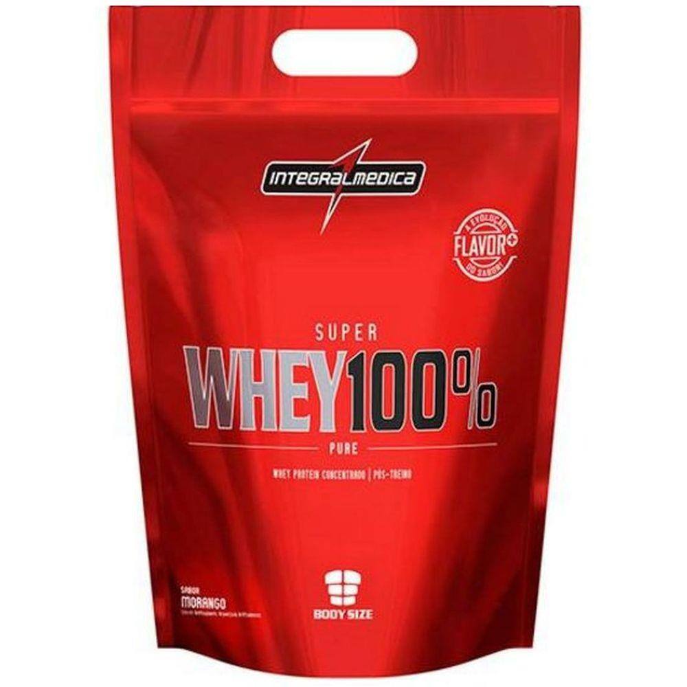 Whey 100 Pure Refil 907g Morango Integralmedica Casas Bahia