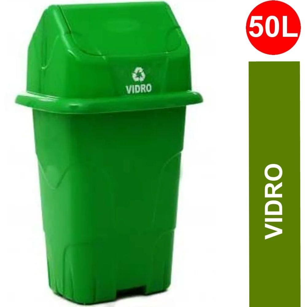 Lixeira Tampa Vai E Vem Inox Coleta Seletiva Nao Reciclavel