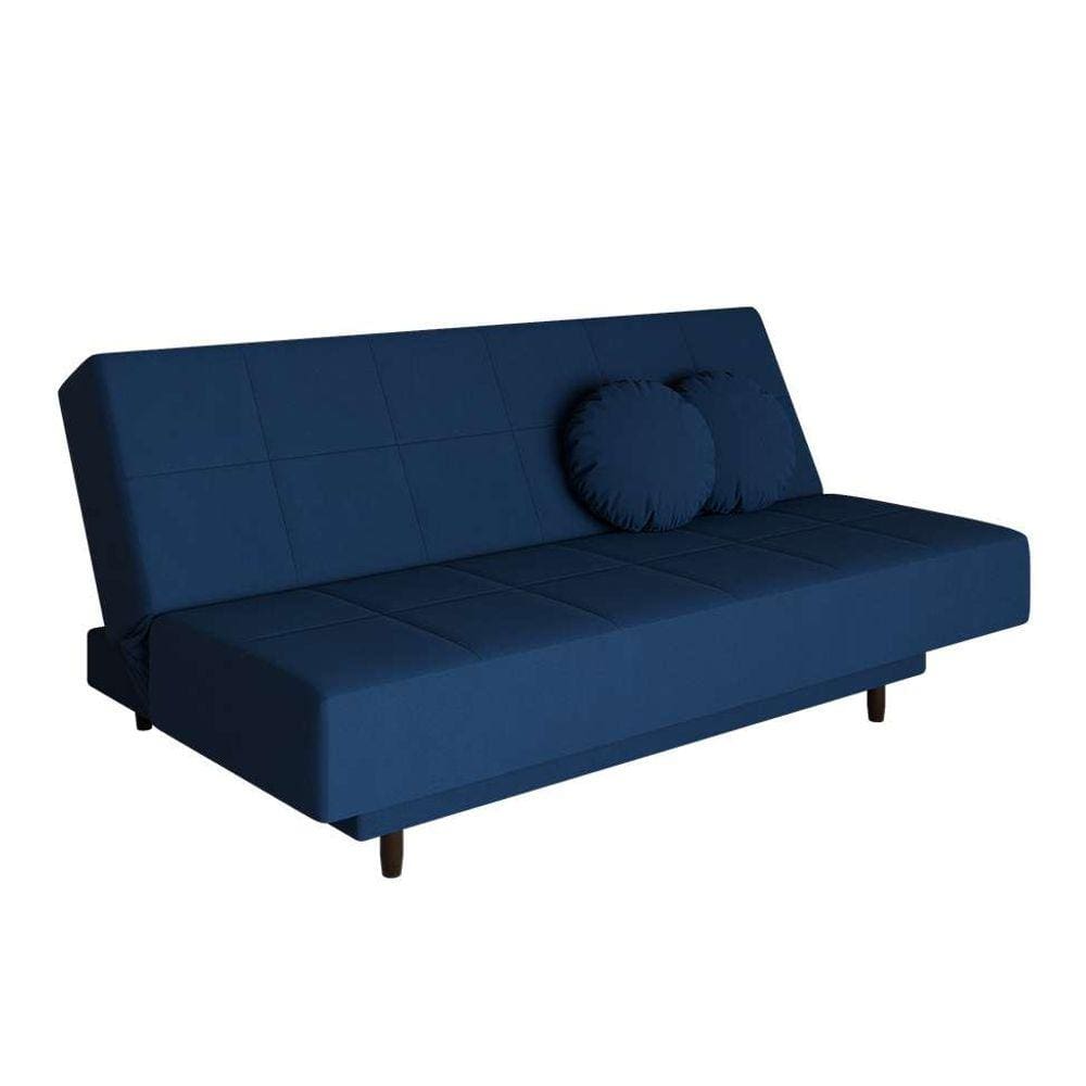 Sofa Cama Jimmy Suede Cinza Casas Bahia