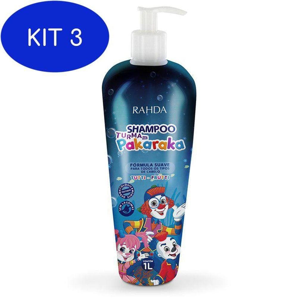 Kit 3 Shampoo Rahda Turma Da Pakaraka 1 Litro Casas Bahia