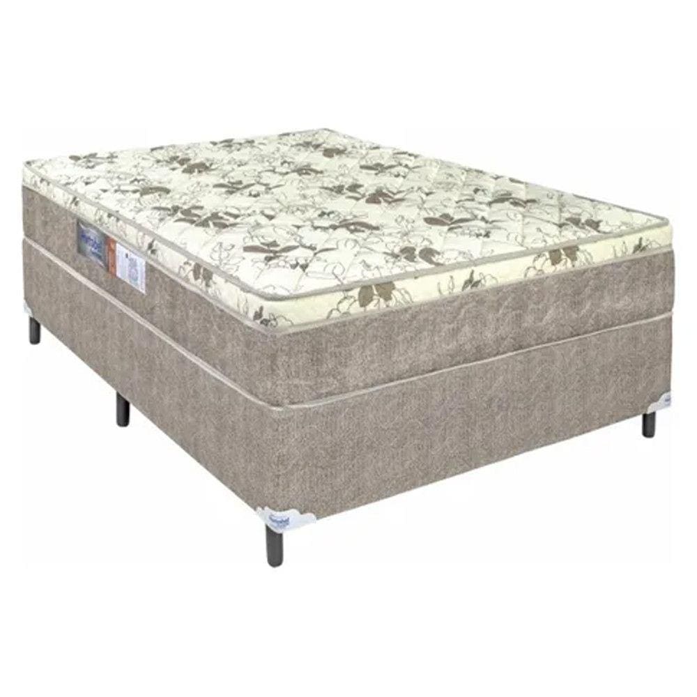 Cama Box Casal Conjunto Ortopedico Espuma D33 Casas Bahia