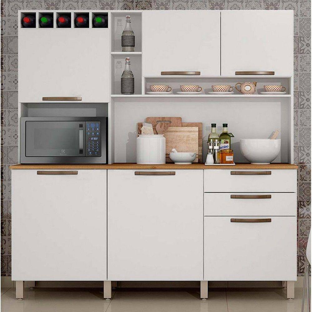 Kit Cozinha Salleto Topazio Porta Gaveta Branco Black Friday Vale