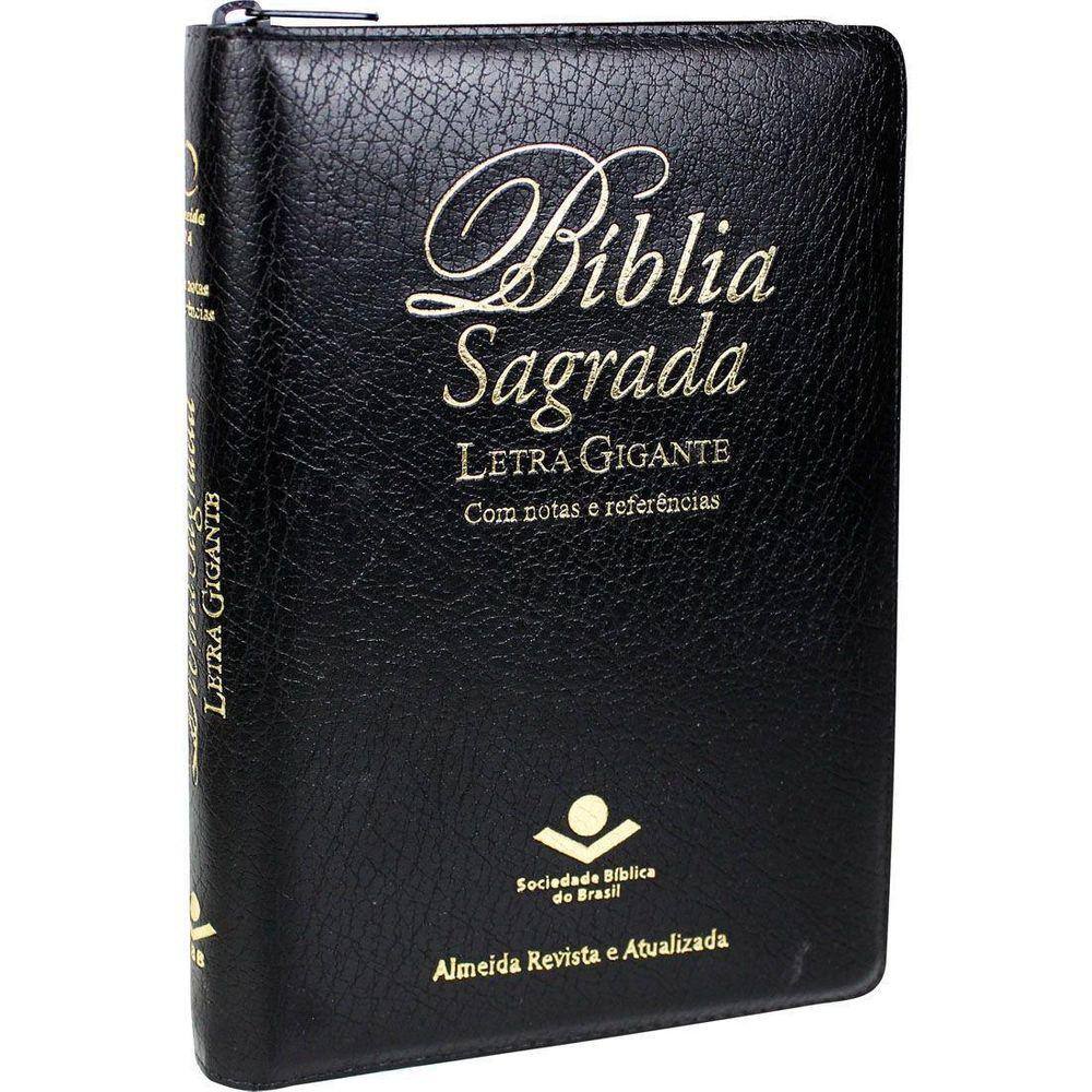 Biblia Sagrada Letra Gigante Preta Casas Bahia