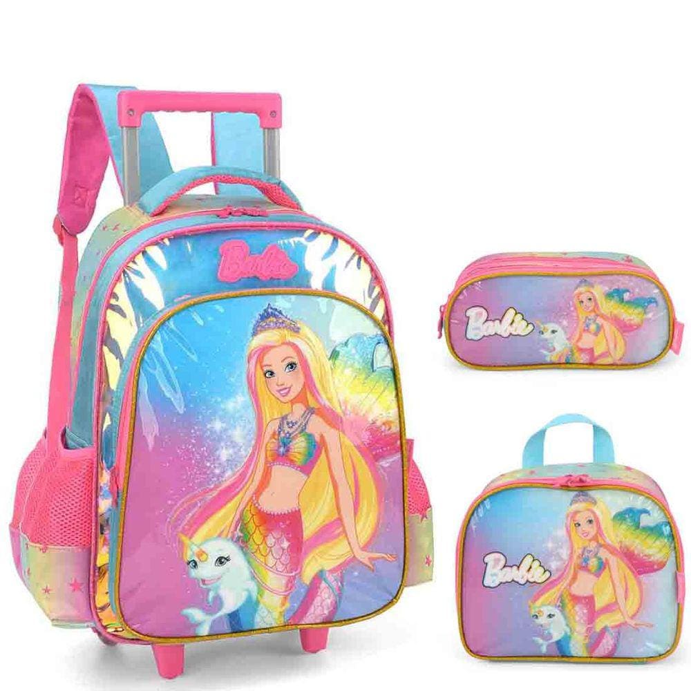 Kit Mochila Da Rodinhas Da Barbie Black Friday Vale Pix Casas Bahia