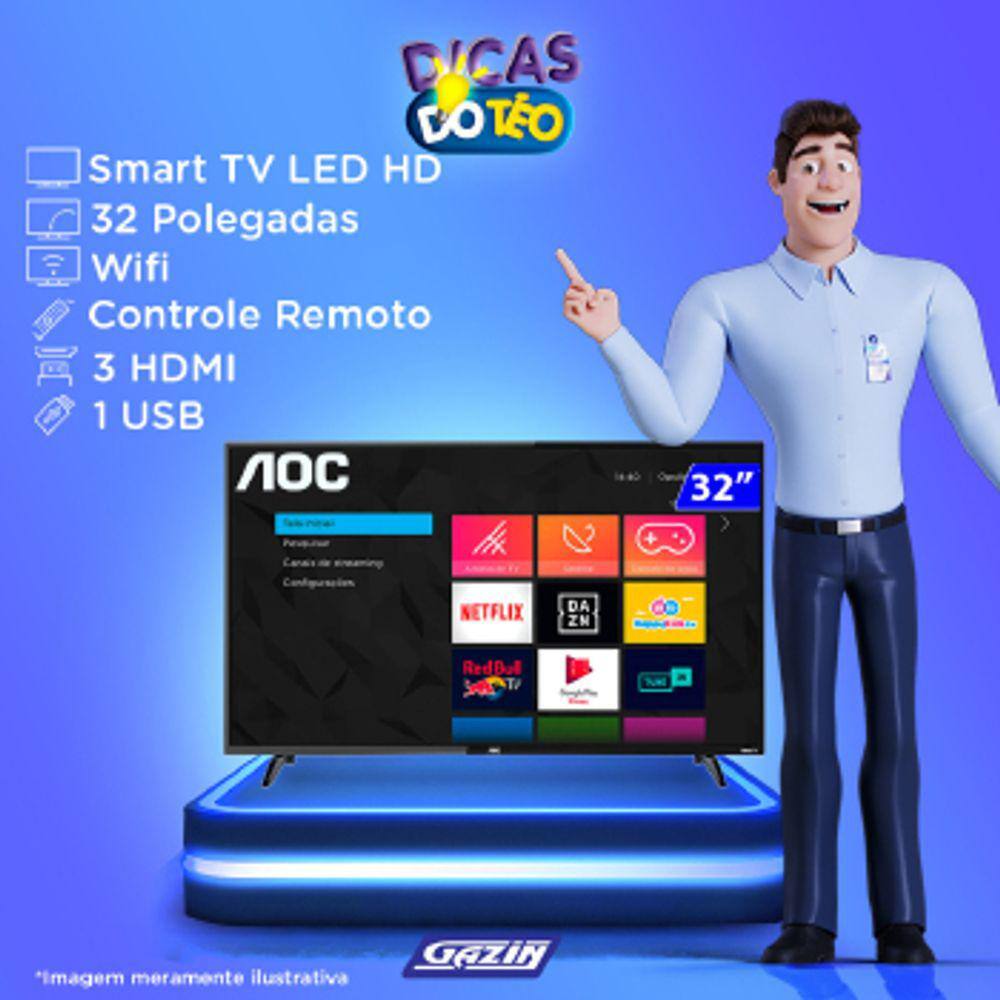 Smart Tv Aoc Led Wifi Hd Hdmi S Casas Bahia