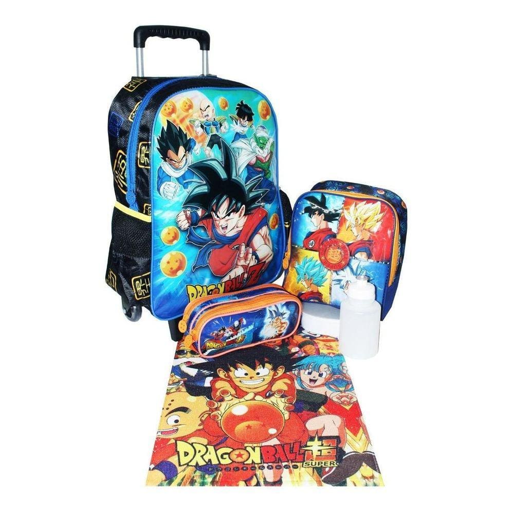 Kit Mochila Dragon Ball Z Goku Rodinhas Casas Bahia