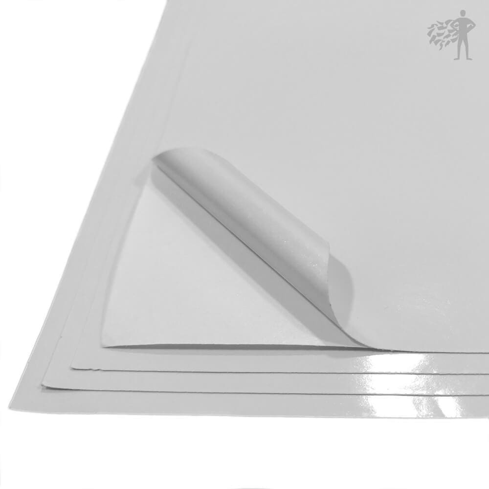 Papel Adesivo Fotografico A3 297mm X 420mm Glossy 130g Branco Brilhante