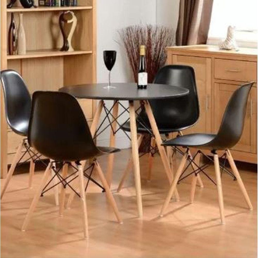 Conjunto Mesa Cm Eiffel Cadeiras Eiffel Eames Casas Bahia