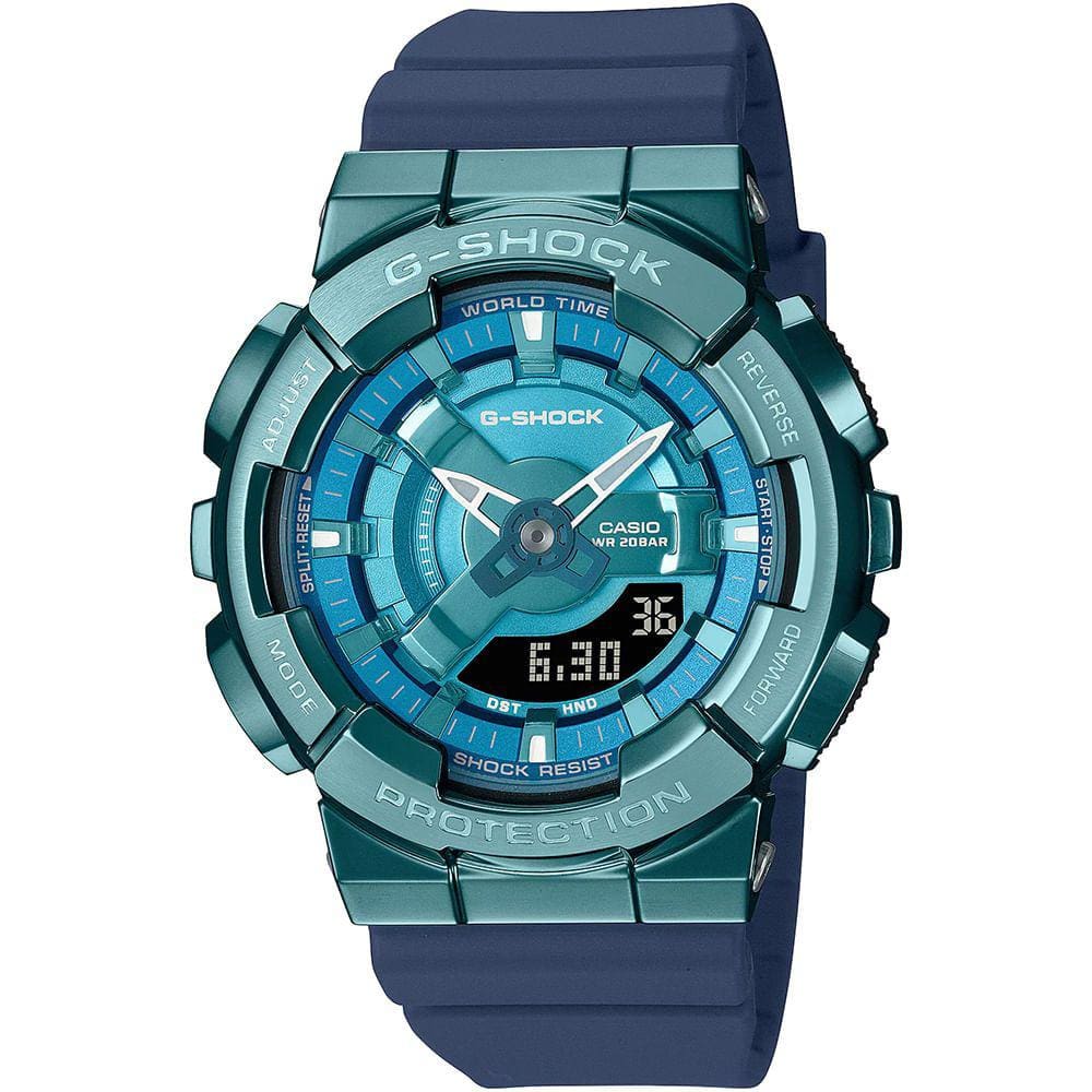 Relogio Casio G Shock Masculino Anadigi Azul Ga Adr Casas Bahia