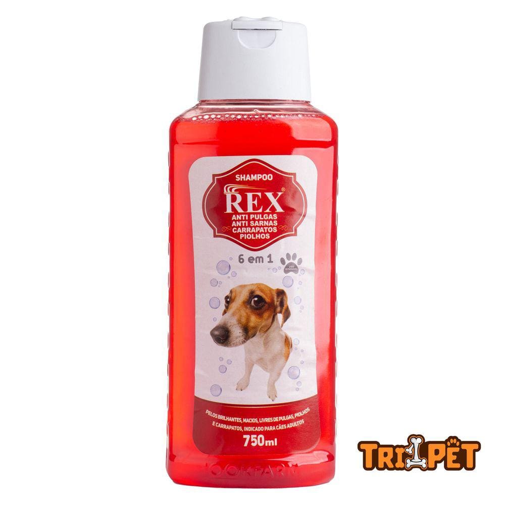 Shampoo Para Cachorro Rex Anti Pulgas Sarna Casas Bahia