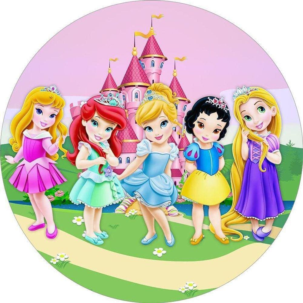 Painel Redondo Princesas Da Disney Png Casas Bahia