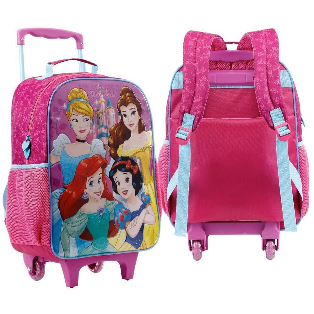 Mochila Princesas Da Disney Rodinha Casas Bahia