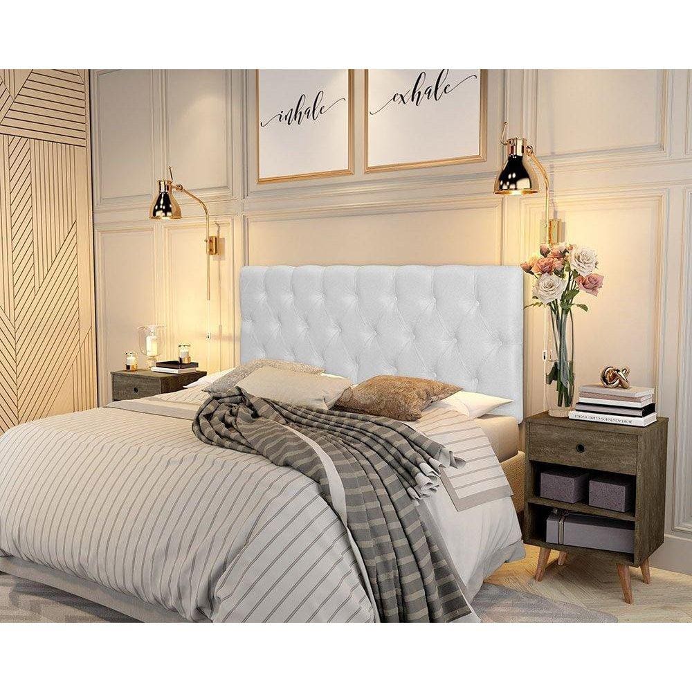 Painel Branco Cama Box Casas Bahia