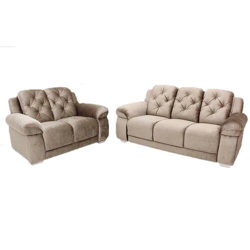 Conjunto Sofá 2 e 3 lugares Linoforte Solaris em Suede Menor preço em Conjunto Sofá 2 e 3 lugares Linoforte Solaris em Suede