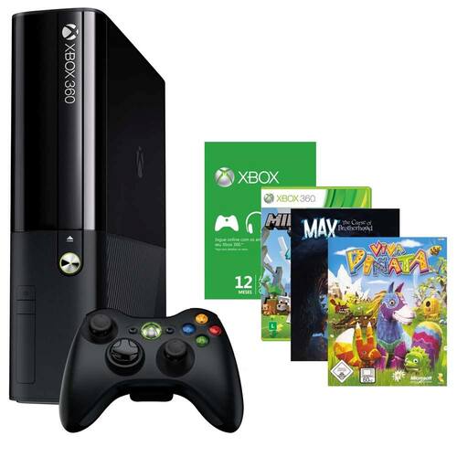 Console Xbox 360 4GB + Live 12 Black Friday