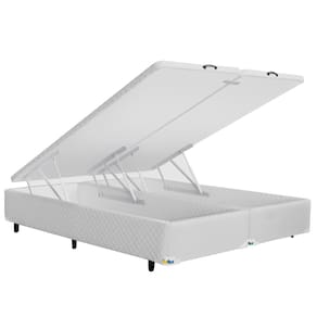 Base Box para Colchão Queen Size Itaflex Universal com Baú 40,5x158x198 cm - Branco