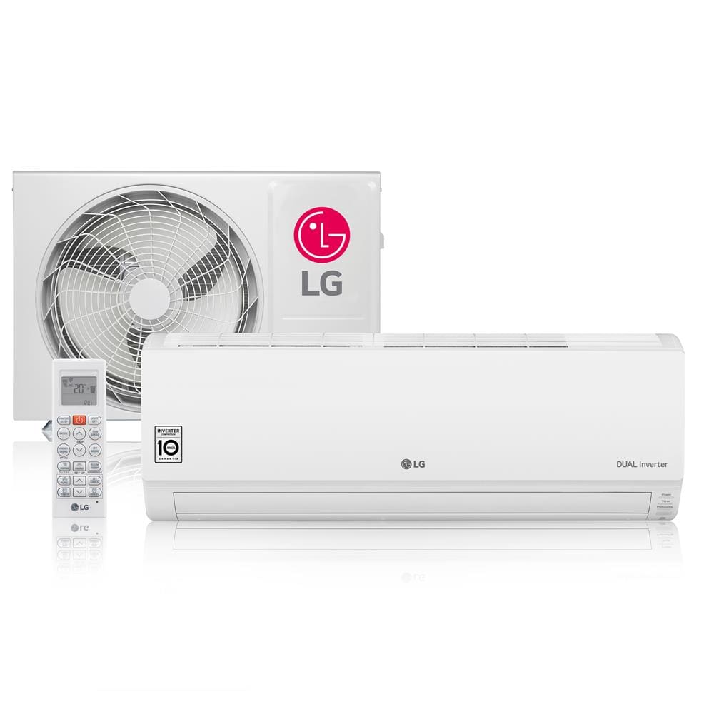 Ar-Condicionado Split LG S4-W09WA5WA DUAL Inverter Quente e Frio 9.000 BTUs 220V