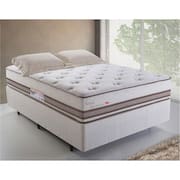 Cama Box de Casal Herval Sense com Molas Ensacadas e Pillow Top One Side 69x138x188 cm – Bege