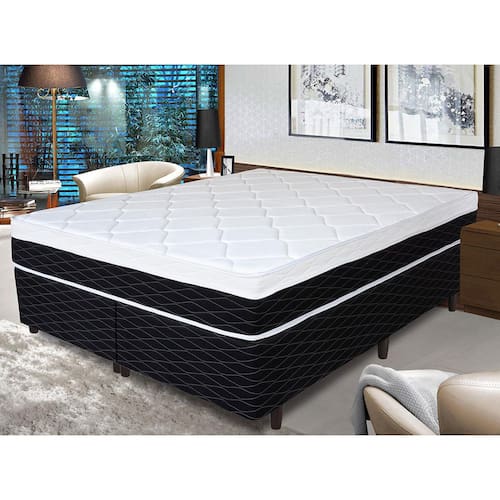 Cama Box Queen Size Umaflex + Colchão Queen Size Umaflex Fascinium com Molas Ensacadas 67x158x198 cm - Preto/Branco é boa?