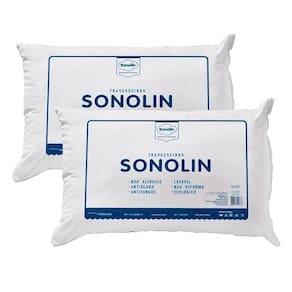 Travesseiro Sonolin Prime em Fibra Siliconada 50x70cm Branco - 2 Unidades