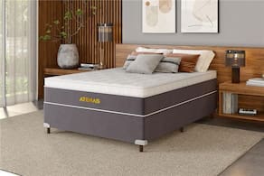 Cama Box Casal Softflex Atenas Collection com Molas Ensacadas 71x138x188cm