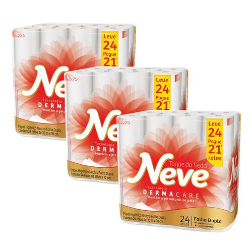 Papel Higiênico Neve Toque da Seda Dermacare Folha Dupla Leve 24 Pague 21 – 72 Rolos é boa?