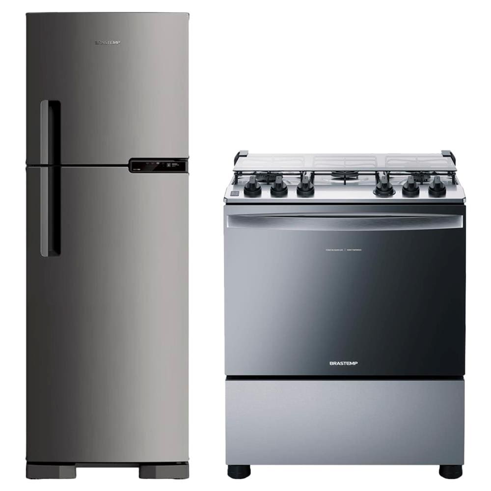 Geladeira brastemp brm44hk frost free inox | Casas Bahia