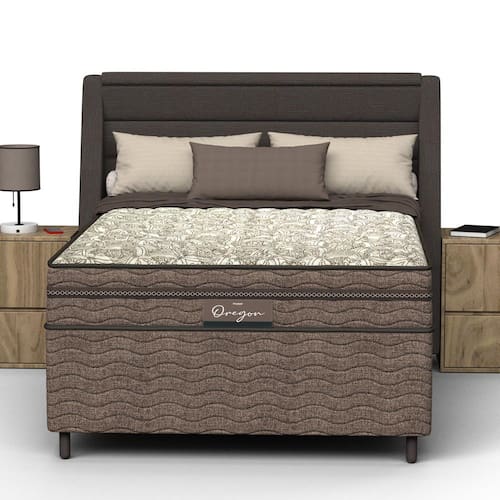Cama Box Casal Probel Óregon com Euro Pillow e Molas Prolastic 62x138x188 cm - Bege/Marrom é boa?