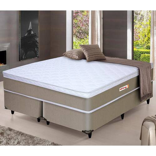 Cama Box Queen Size Hellen New Alpha com Euro Pillow e Molas Ensacadas 60x158x198cm - Branco/Bege é boa?