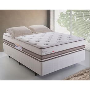 Cama Box Casal Herval 30x138x188cm Sense Molas Ensacadas Pillow Top One