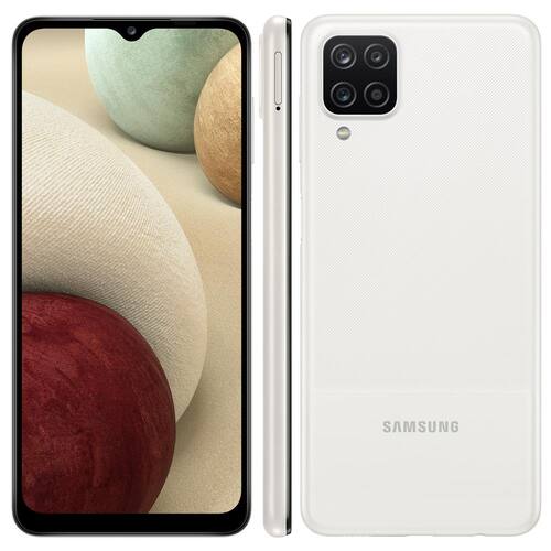 Smartphone Samsung Galaxy A12 Branco 64GB | Casas Bahia