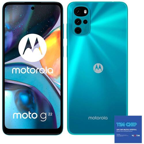 Smartphone Motorola Moto G22 Azul 128gb Casas Bahia