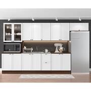 Cozinha Completa Sophie Viena Modulada 5 Peças 340 Cm 12 Portas 3 Gavetas  Com Tampo Branco em Promoção na Americanas