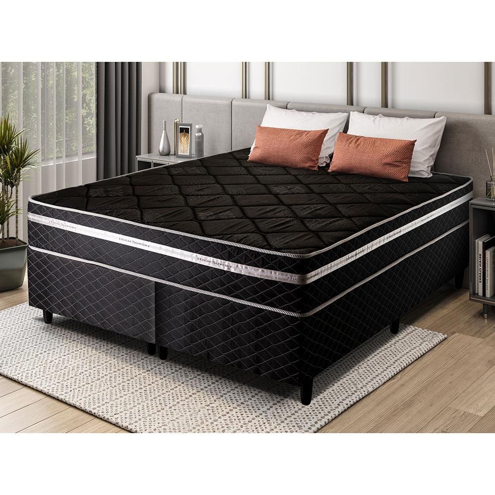 Cama box queen size hellen new alpha | Casas Bahia