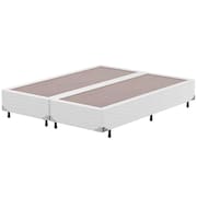 Base Box Queen Size Probel Amsterdã com Revestimento em Tecido Jacquard 38x158x198cm - Branco