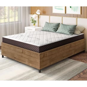 Box de Casal Barreto Lonçarcci Inova com Colchão Umaflex Orleans com Molas Ensacadas - 141,4cm de largura