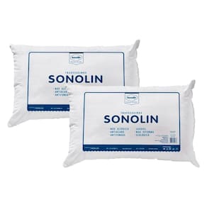 Travesseiro Sonolin Prime em Fibra Siliconada 180 Fios 50x70cm Branco - 2 Unidades
