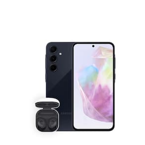 Smartphone Samsung Galaxy A35 5G Azul Escuro 128GB, 6GB RAM, Câmera Tripla Traseira de até 50MP Tela Super AMOLED 6,6" + Fone de Ouvido Galaxy Buds FE