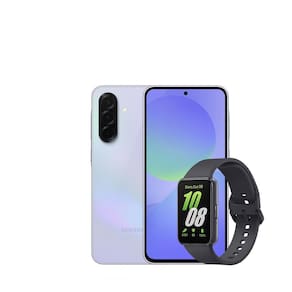 Smartphone Samsung Galaxy A36 5G Violeta 128GB, 6GB RAM, Câmera Tripla até 50MP, Tela Super AMOLED 6.7", IP67, NFC e Recursos AI + Galaxy Fit3 Grafite