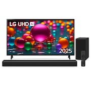 Combo Smart TV LG 75” 4K UHD 75UA8550PSA + Soundbar LG S40T 300W 2.1 Canais Dolby Digital Bluetooth Preto
