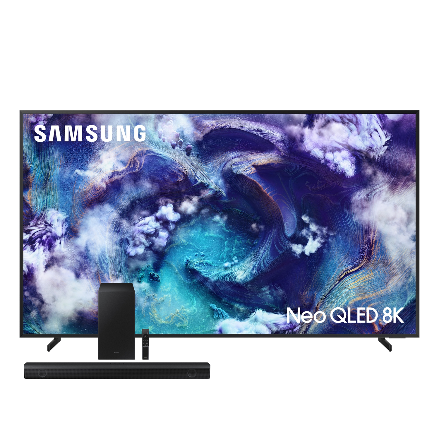Conjunto Smart TV 75” 8K Samsung Neo QLED QN75QN900FGXZD 120Hz + Soundbar HW-Q600C 360W Dolby Atmos