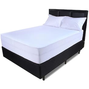 Lençol King Antialérgico Impermeável Branco Altura 36 Cm