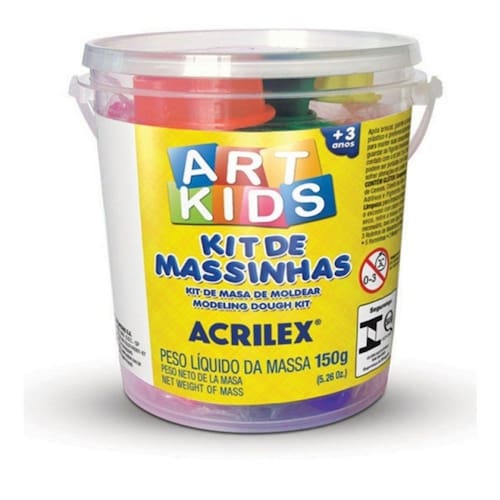 Menor preço em Kit De Massinha De Modelar 1 150 Gramas 40001 Acrilex