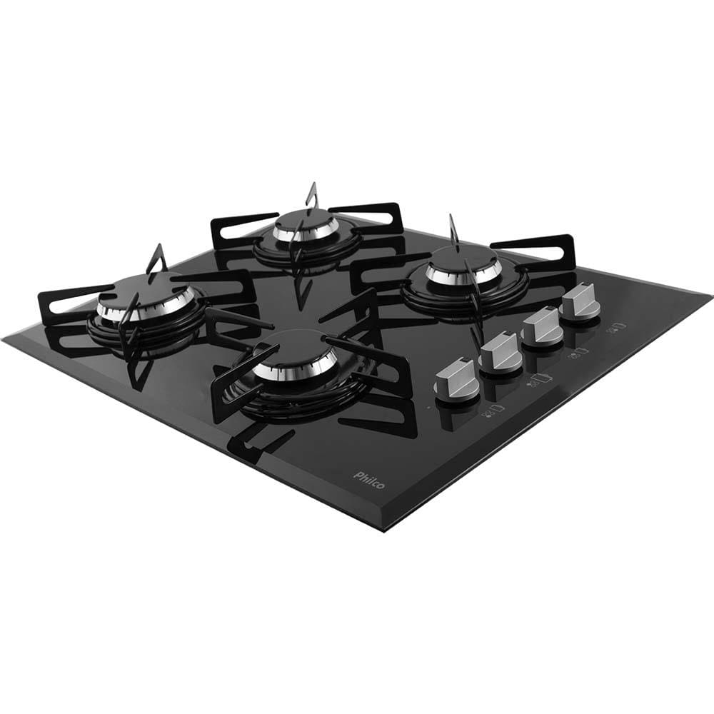 imagem-Cooktop a Gás Philco 4 Bocas Chef Bisote 4 Bivolt – Preto